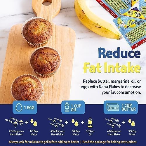 NuNutritional Designs, Prebiotic Nana Flakes with Inulin, 100% Pure Banana Flakes, Gut Health, High Protein & Fiber, Natural Diarrhea Remedy, IBS Relief, for Adults & Kids 4+ (100 Single-Serve Packs)