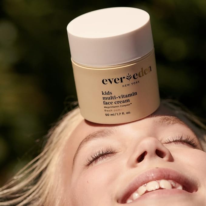 Evereden Kids Face Cream: Fresh Pomelo, 1.7 oz. | Kids Face Lotion | Clean and Non-Toxic Kids Face Moisturizer | Multi-Vitamin Skin Care for Kids