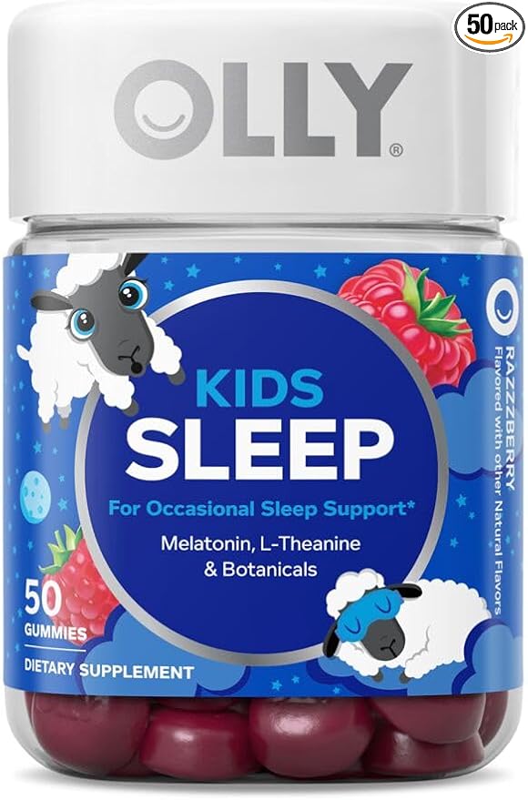 OLLY Kids Sleep Gummy, Melatonin, L-Theanine, Chamomile, 60 & 50 Count