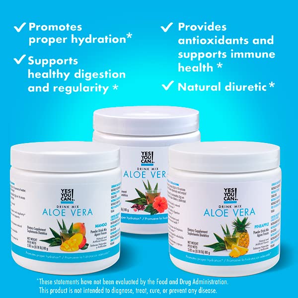 Yes You Can! Detox Plus Kit (Meal Replacement Duce de Leche, Aloe Vera Mango) - Complete Meal Replacement Powder, High Energy Shake Booster, Aloe Vera Detox Supplement, Health Transformation