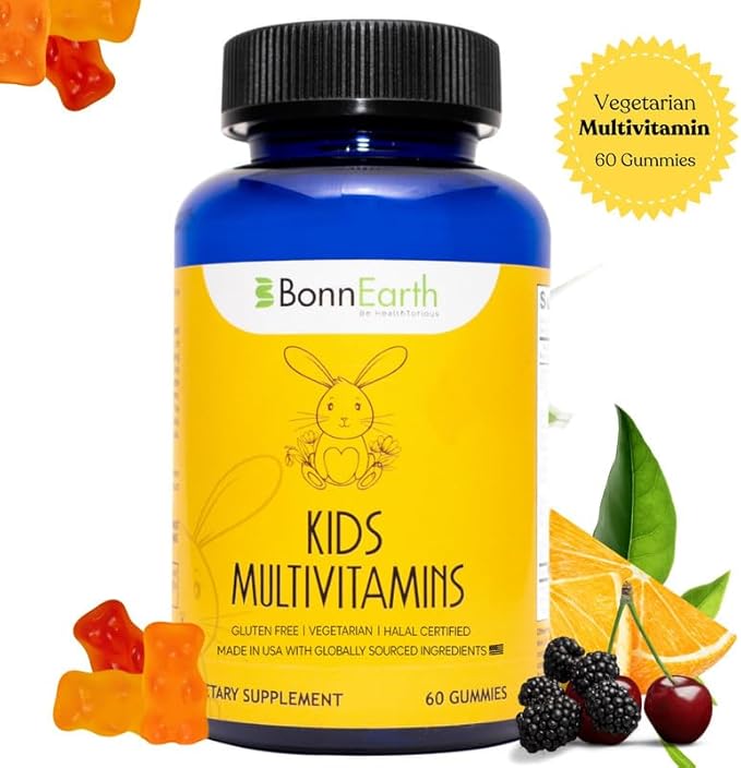 Kids Multivitamin Gummies β Easy to Chew, Delicious Multi-Flavored β Essential Vitamins A, B6, B12, C, D, E, Biotin, Iodine, Zinc β Kids Vitamins for Daily Nutritional Needs β 60 Gummies