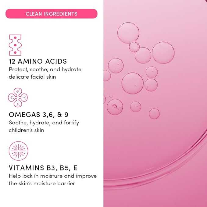 Evereden Kids Travel Set: Clean & Vegan 5-Piece Skin Care Set for Kids | Multi-Vitamin Kids Skin Care Set w/t Body Wash, Lotion, Face Wash, Cream, Shampoo & Conditioner | TSA approved
