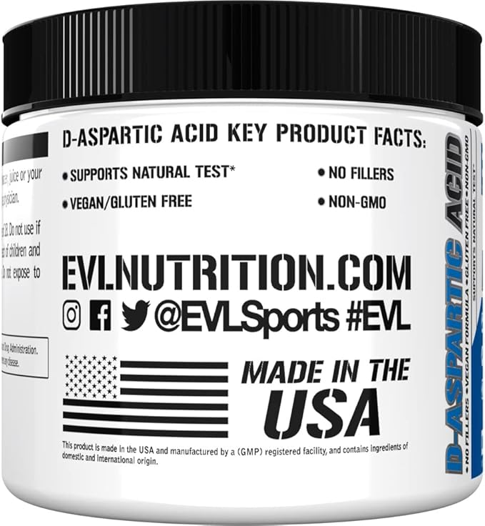 D Aspartic Acid Testosterone Booster for Men - 3120mg DAA D-Aspartic Acid Pre Workout Powder Muscle Builder for Men 3.12g - Men's Health Supplement for Enhanced Drive Potency and Vigor - Unflavored
