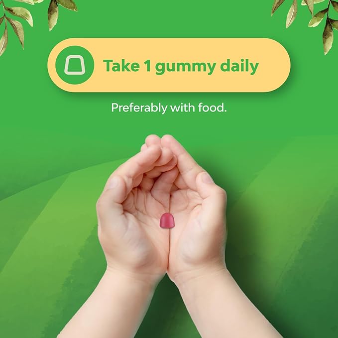 Organic Kids Immune Support Gummies - Vegan Organic Vitamin D Gummies for Kids with Vitamin C and Zinc for Kids Immunity - D3 Zinc and Vitamin C Gummies for Kids - Gluten Free & Non GMO (120 Servings)