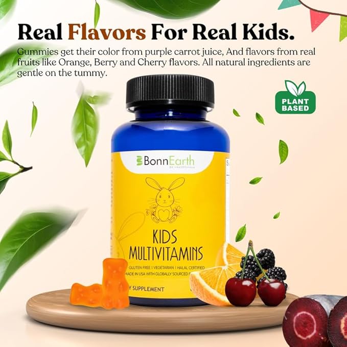 Kids Multivitamin Gummies β Easy to Chew, Delicious Multi-Flavored β Essential Vitamins A, B6, B12, C, D, E, Biotin, Iodine, Zinc β Kids Vitamins for Daily Nutritional Needs β 60 Gummies