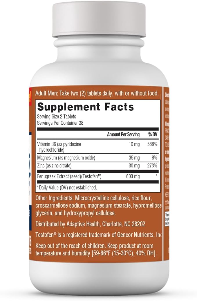 Free Testosterone Booster Supplement for Men, 76 Tablets