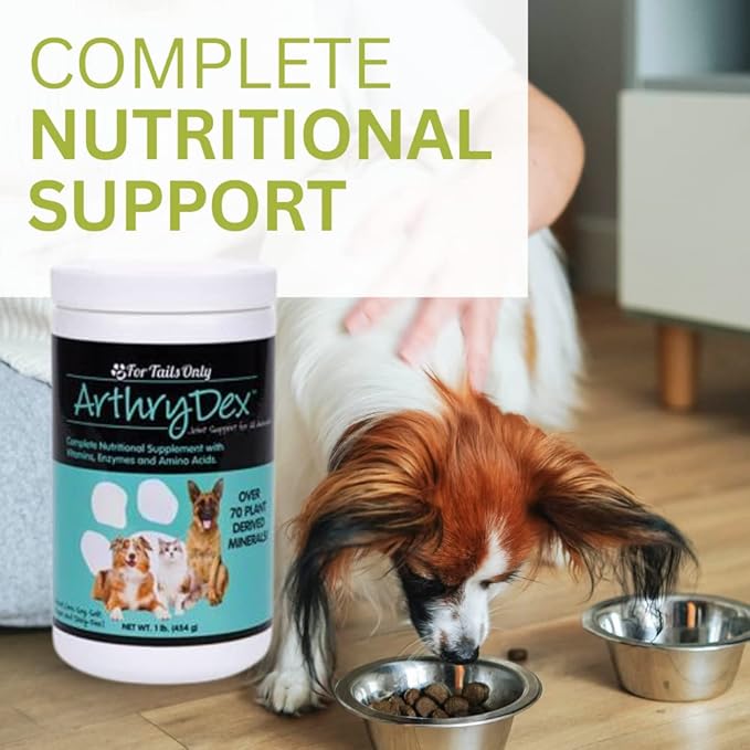 Youngevity Arthrydex Complete Nutritional Supplement | Vitamins Probiotics Enzymes | Pets Healthy Bones & Joints -1 lb Canister (Pack of 4)