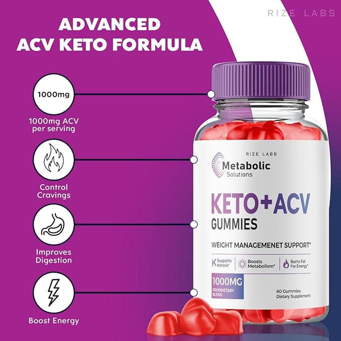 (3 Pack) Metabolic Solutions Keto ACV Gummies, Metabolic Solutions Keto+ACV Gummies for Advanced Weight Loss, Advanced Formula Supplement, Metabolicsolutions Reviews (180 Gummies)