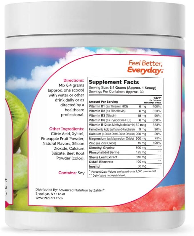 Zahler KidsActive, Kids Concentration Formula Powder, All Natural Children’s Supplement Supporting Focus, Certified Kosher, 30 Servings Fruit Punch Flavored Powder