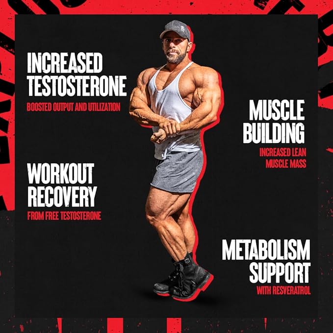Animal Test Testosterone Booster for Men - Male Enhancing Supplement Libido Booster for Strength Athletes & Bodybuilders to Increase Stamina, Endurance, Muscle Growth, All-in-One Packs – 21 Day Cycle