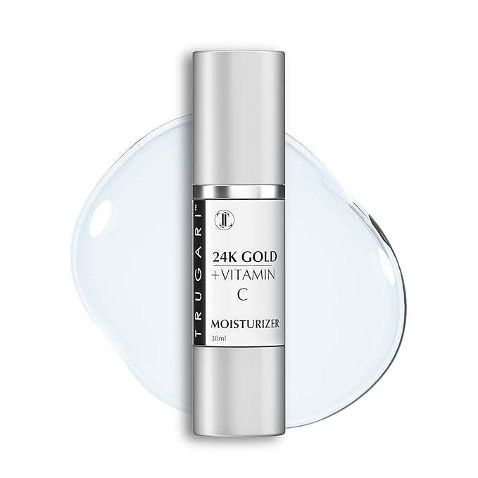 24K Gold + Vitamin C Face Moisturizer, Multi-Vitamin Skin Care Treatment with Orange Extract, Advanced Vitamin C Serum For Lifting and Firming, Face Serum for Skin Repair, 30 ml