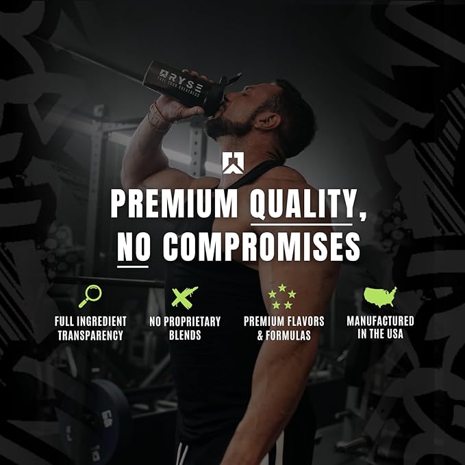Ryse Loaded Pre Workout Powder Supplement for Men & Women | Pumps, Energy, Focus | Beta Alanine + Citrulline | 325mg Caffeine | 30 Servings (Jell-O Lemon Lime)