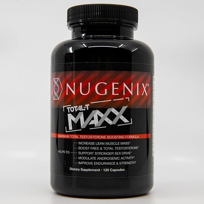 Nugenix Total-T Maxx - Maximum Total Testosterone Booster for Men, 120 Count