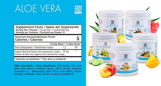 Yes You Can! Detox Plus Kit (Meal Replacement Duce de Leche, Aloe Vera Mango) - Complete Meal Replacement Powder, High Energy Shake Booster, Aloe Vera Detox Supplement, Health Transformation