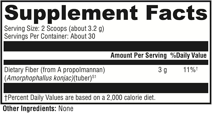 XYMOGEN OptiFiber Lean - 100% Natural and Soluble Propolmannan Fiber Powder - Supports Satiety, Cholesterol Metabolism, and Healthy Bowel Movements (3.39 oz)