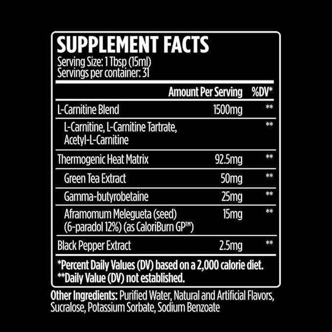 VMI Sports L-Carnitine 1500 Heat Stimulant Free Thermogenic Metabolic Support & Fat Loss for Men & Women | 1500mg L-Carnitine | Convenient Liquid (Peach Mango)