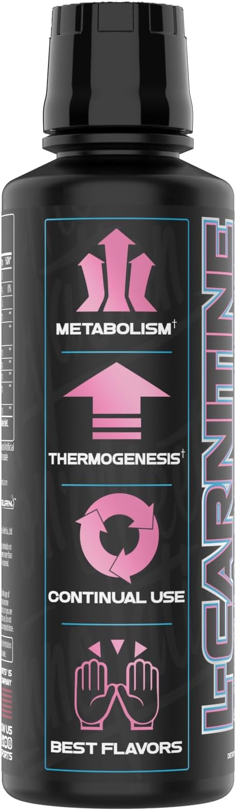 VMI Sports L-Carnitine 1500 Heat Stimulant Free Thermogenic Metabolic Support & Fat Loss for Men & Women | 1500mg L-Carnitine | Convenient Liquid (Miami Vice)