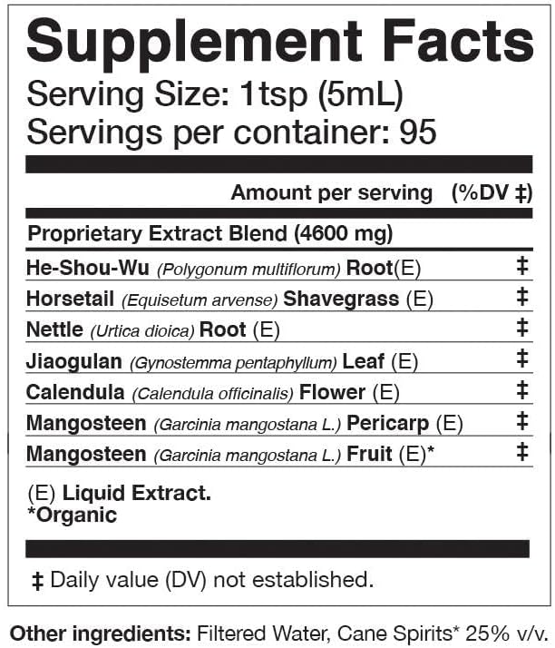 Anima Mundi Plant Based Collagen Booster Elixir - Vegan Beauty Supplement for Skin, Hair and Nails - Herbal Liquid with Fo Ti, Nettle & More - Anima Mundi Beauty Supplements (4oz / 118ml)