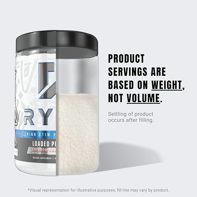 Ryse Loaded Pre Workout Powder Supplement for Men & Women | Pumps, Energy, Focus | Beta Alanine + Citrulline | 390mg Caffeine | 30 Servings (Freedom Rocks)