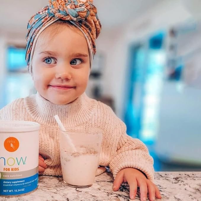 RELIV – Now for Kids – Nutritional Shake That Gives Kids Lasting Energy. Includes Essential Vitamins and Minerals with a Blend of Carbohydrates and Protein. 15 Servings – Chocolate