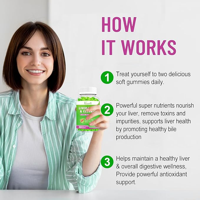 Milk Thistle Gummies for Adults Kids. Liver Cleanse Detox Repair Gummies, 1000 m Milk Thistle Extract Supplement for Liver Support Digestive Metabolism Antioxidant, 60ct Apple Flavor