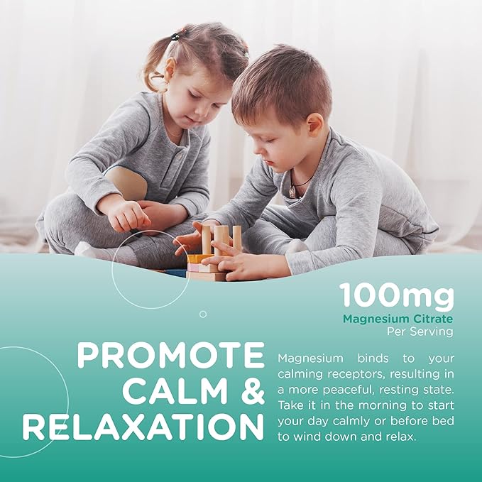Chapter One Magnesium Gummies, Great Tasting Magnesium for Kids, Calm Kids Magnesium, Magnesium Gummies for Women and Men, Certified Kosher, (60 Flavored Gummies)