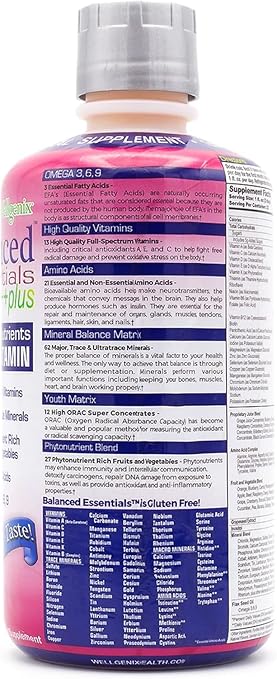 Wellgenix Balanced Essentials Plus New Formula - Berry Flavor 32oz (Pack of 2) - Liquid Vitamin - Complete Multivitamin Supplement - Immune Boosting & Overall Health - Adults, Kids, Toddlers