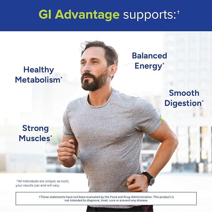 Gundry MD GI Advantage Gut Supplement with Probiotics, Digestive Enzymes, and Superfruit Extracts for Strong Metabolism, Energy, Digestion, and Muscle Support - (30 Servings)