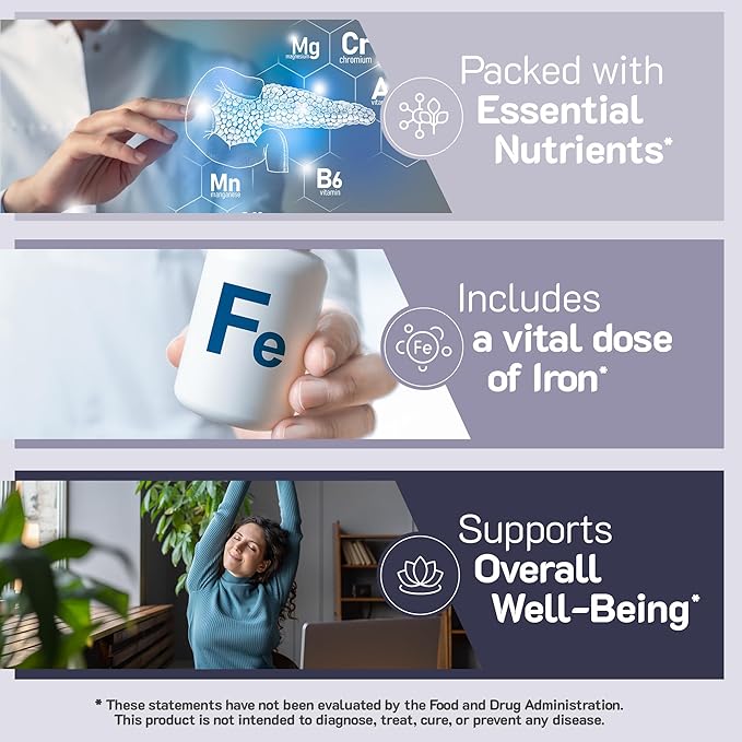 YUM-V'S YumVs Multivitamin Gummies with Iron - Grape Flavor - Vegetarian Kosher Multi Vitamins for Adults with Vitamin A C B6 B12 Biotin Zinc - No Calcium (60 Count (Pack of 2))