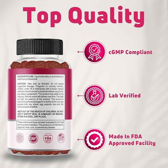 Beauty Multivitamins - Hair Skin and Nails Gummies with 6000mcg Biotin & PABA. Biotin Collagen Gummies w/ Daily Multivitamin for Women & Men. Hair Skin and Nails Vitamins, 30 Servings - Halal Vitamins