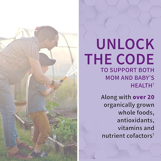 Garden of Life Prenatal Multivitamin for Women from Whole Foods with Biotin, Iron & Folate not Folic Acid, Probiotics for Immune Support - Vitamin Code Raw Pregnancy Must Haves - 90 Capsules