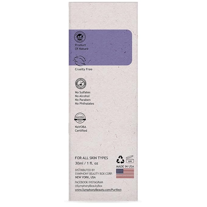 6 X PEPTIDE Natural Facial Serum with Copper Tripeptide-1, Signal Peptides for skin barrier and repairing Pairs Well with Vitamin C Serum & Hylunaric Acid Moisturizer 30ml Purifect Made in USA