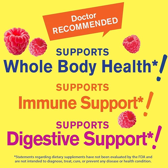 Womens Multivitamin Gummy - Overall Health and Well Being - Multivitamin for Women with Biotin (3,000 mcg), Zinc, B Vitamins and Folic Acid - Women Multivitamin Gummy - Raspberry Flavor - 60 Count
