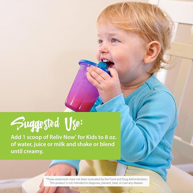RELIV – Now for Kids – Nutritional Shake That Gives Kids Lasting Energy. Includes Essential Vitamins and Minerals with a Blend of Carbohydrates and Protein. 15 Servings – Vanilla