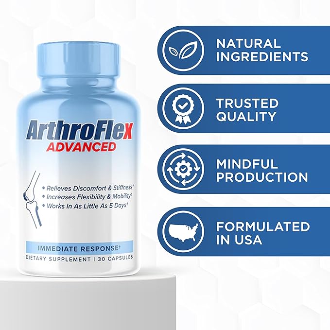 Advanced Joint Support Supplement for Men & Women - Joint Health Supplement - Flexibility & Strength - Discomfort Relief - 30 Servings with Type II Collagen, Turmeric Curcumin, Boswellia Serrata (30)