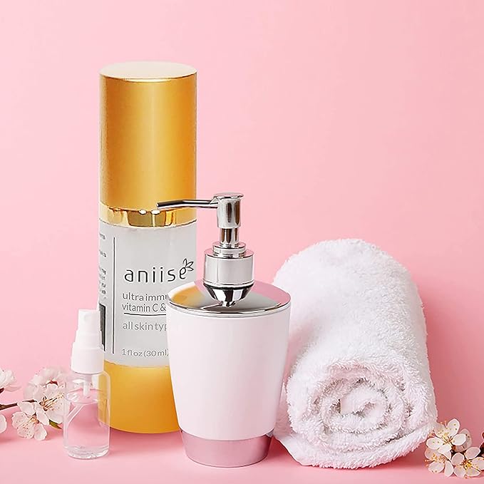 Anti-Aging Complex Serum for Face, Multi Vitamin System for Glowing and Brighter Skin, with Vitamin C, Collagen, Rosehip Seed Oil, COQ-10 1 oz (30ml)