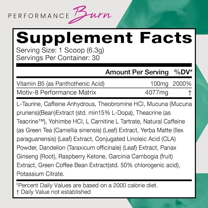 Motiv-8 Pre-Workout Performance, Sugar Free Pre-Workout, Boost Energy and Focus, Improve Workouts, Enhances Mood (30 Servings, Island Punch)