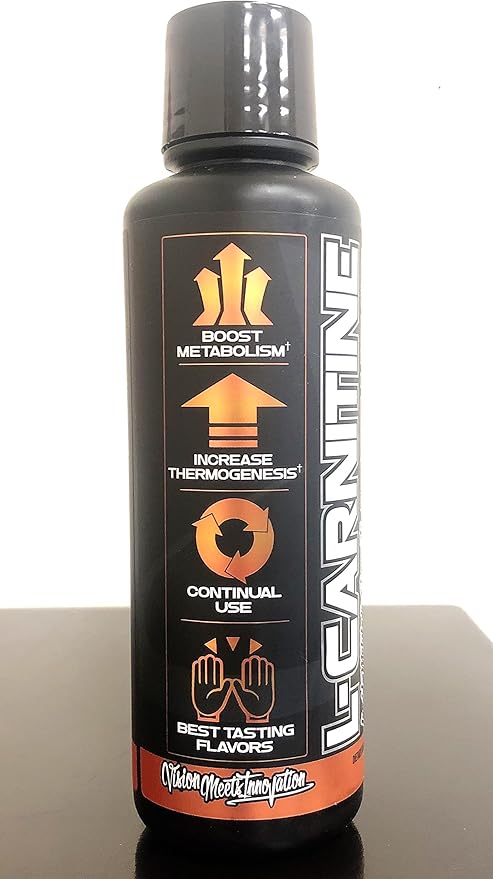 VMI Sports L-Carnitine 1500 Heat Stimulant Free Thermogenic Metabolic Support & Fat Loss for Men & Women | 1500mg L-Carnitine | Convenient Liquid (Peach Mango)