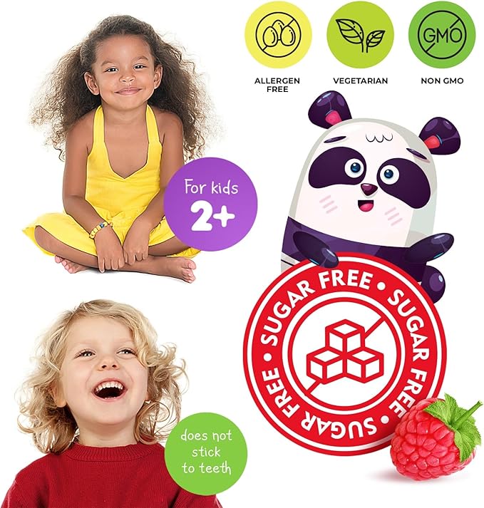 DR. MORITZ Sugar-Free Calm Magnesium Gummies for Kids and Adults - Kids Magnesium Gummies - Magnesium Citrate Gummies (180 Count (Pack of 1), Raspberry)