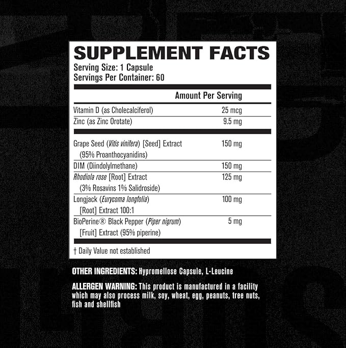 Androsurge Estrogen Blocker for Men - Natural Testosterone Booster for Men & Estrogen Metabolizer with Tongkat Ali, DIM, Long Jack & More - Test Booster & Muscle Builder - 60 Count