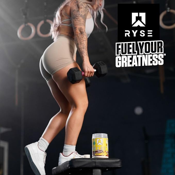 RYSE Loaded Pre Workout Powder Supplement for Men & Women | Pumps, Energy, Focus | Beta Alanine + Citrulline | 325mg Caffeine | 30 Servings (Country Time Lemonade)