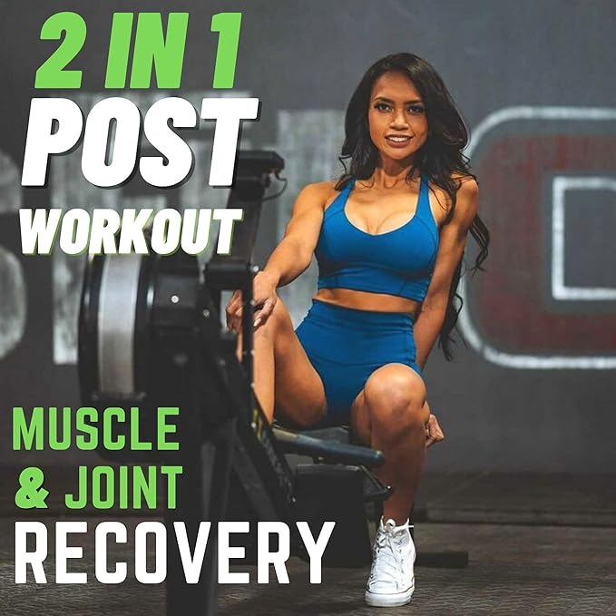 BCAA Intra & Post Workout, Muscle Recovery Drink- Sugar Free & Caffeine Free-7g Amino Acdis, Collagen Powder, Leucine, Beta Alanine, Carnitine