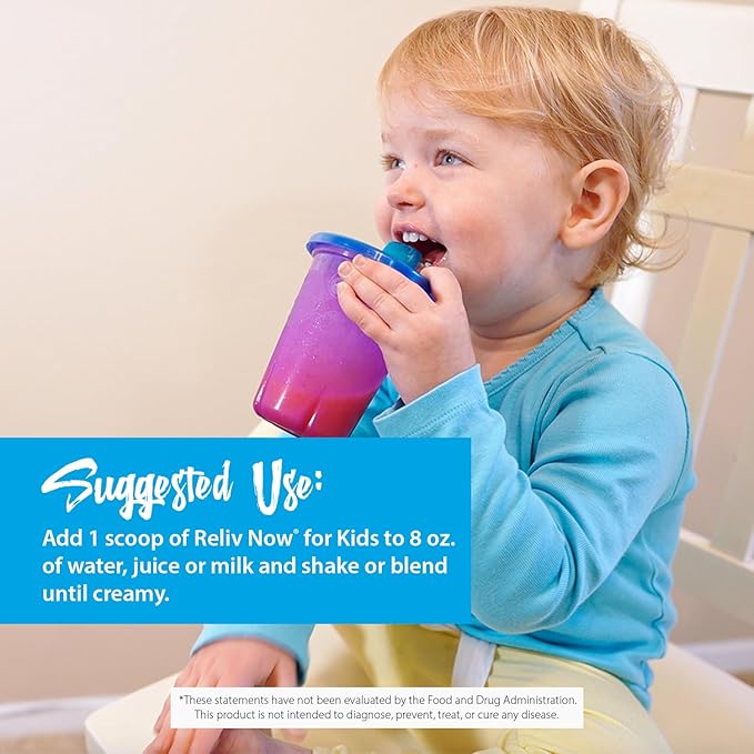 RELIV – Now for Kids – Nutritional Shake That Gives Kids Lasting Energy. Includes Essential Vitamins and Minerals with a Blend of Carbohydrates and Protein. 15 Servings – Chocolate