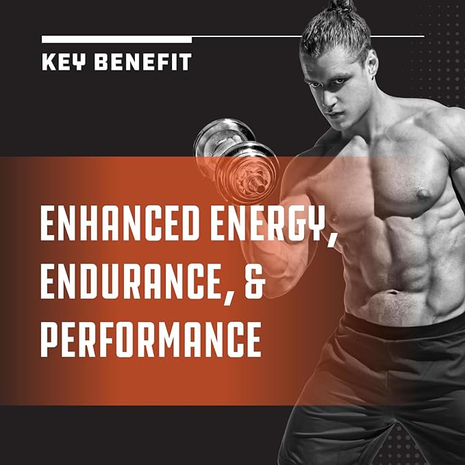 Testosterone Supplement for Men with Tongkat Ali and Horny Goat Weed - Testosterone Booster for Men for Energy Muscles and Drive with Invigorating Herbal Maca Root for Men (1 Month Supply)