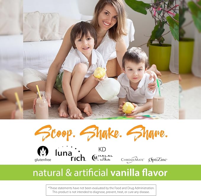 RELIV – Now for Kids – Nutritional Shake That Gives Kids Lasting Energy. Includes Essential Vitamins and Minerals with a Blend of Carbohydrates and Protein. 15 Servings – Vanilla