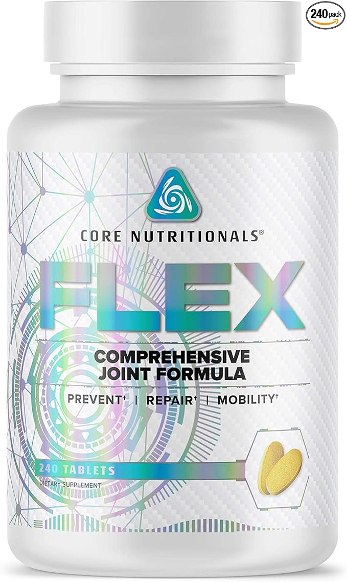 Core Nutritionals Platinum Flex Comprehensive Joint Formula, Promotes Healthy Tendons and Strengthens Cartilage, 240 Tablets