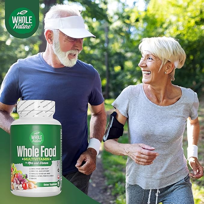 Whole Food Multivitamin for Men and Women Complete Daily Superfood Vitamins Plus Minerals Digestive Enzymes, Probiotics and Omegas. Plant Based Multi Vitamin, Non GMO (2)