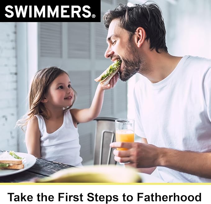 Swimmers | Fertility Support for Men | Optimal Sperm Count & Motility | Male Fertility Blend & Prenatal + Multivitamin to Support Healthy Conception | Premium Men's Health Supplement | 120 Capsules