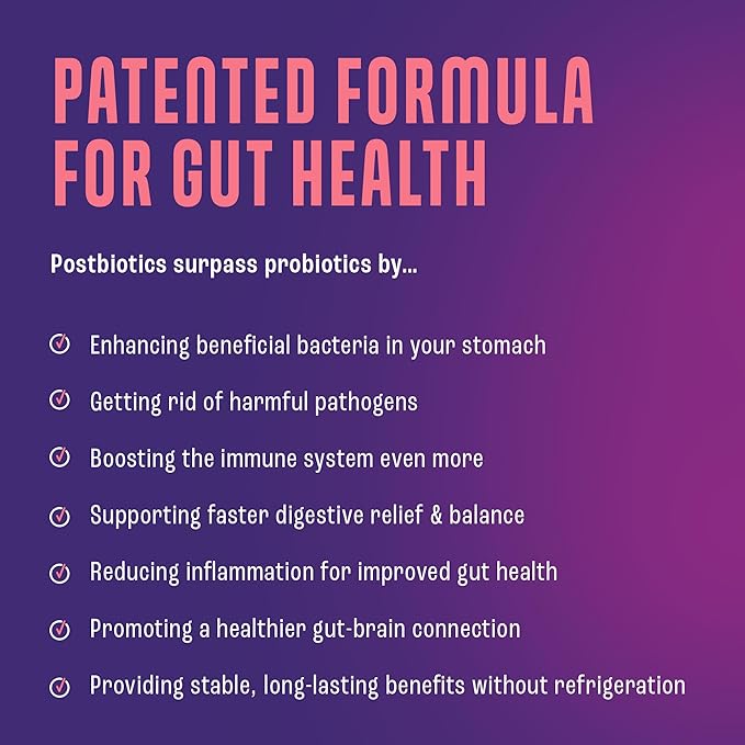 NAVEH PHARMA Postbiotics Kids Strawberry Gummies. Children’s Postbiotics, Ages 4+, 1 Trillion Good Bacteria 200X Ingredients Than Probiotic Or Prebiotic. Gut Health, Immunity, Digestion & Microbiome