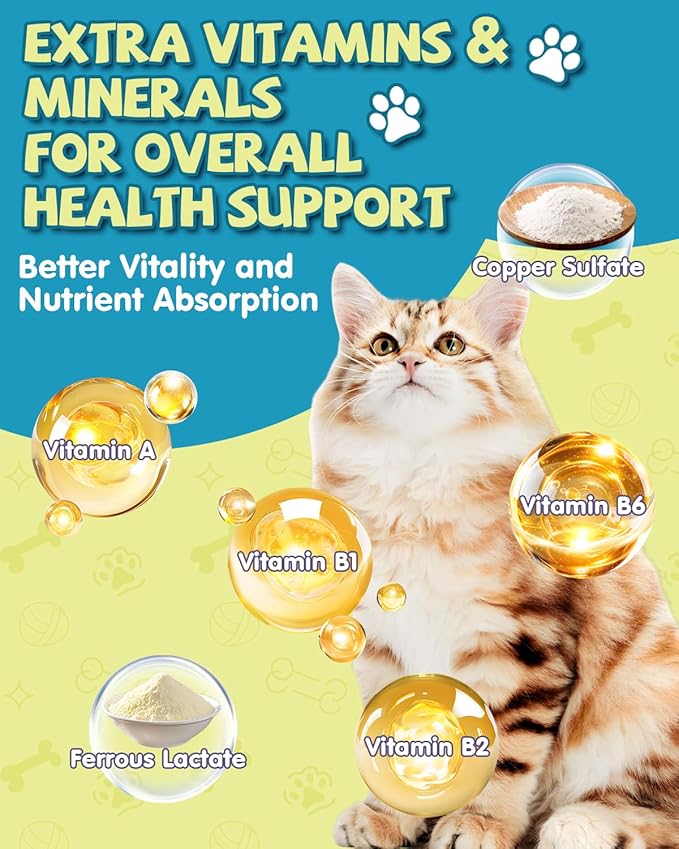 Lysine for Cats - L-Lysine Supplement for Cats & Kittens, Cat Immune Support, Allergy Relief, Sneezing, Cat L-Lysine Drops with Colostrum, Taurine, Vitamins & Minerals, Astragalus - 2Fl Oz